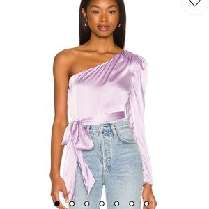 More to Come Scottie One Shoulder Top in Lavender